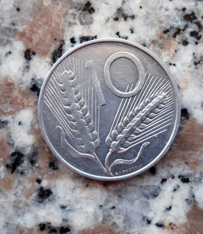 10 LIRE SPIGA DEL 1980 DELLA REP. ITALIANA - CON DIFETTO DI CONIO - - Foto 2
