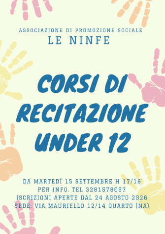 Corsi di recitazione dai 6 ai 12 anni