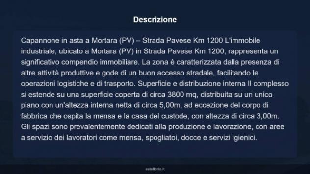 Immobile in asta di 3800 m² in vendita a Mortara - Foto 4
