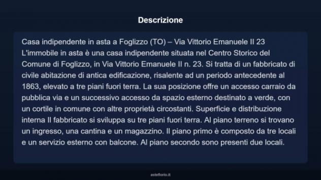 Immobile in asta di 70 m² in vendita a Foglizzo - Foto 4