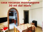 MONDRAGONE 30 METRI dal mare. ammobiliata 5 posti letto