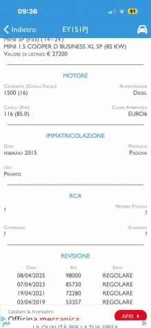 MINI Cooper D 1.5 Cooper D Business AUTO XL 5 porte rif. 23887165 - Foto 2