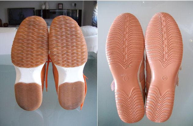 Scarpe donna in gomma 37 38 a strappi e tipo Hogan - Foto 3