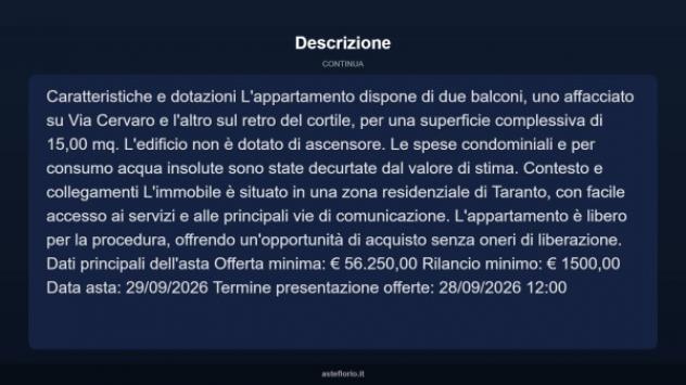 Immobile in asta di 94 m² in vendita a Taranto - Foto 17