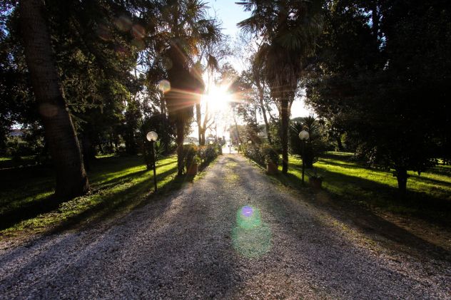 All'interno della villa di Corliano
