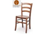 Sedie Rustiche In Legno Per Ristorante Pub Bar Pizzeria cod 3011 L Colorate Noce