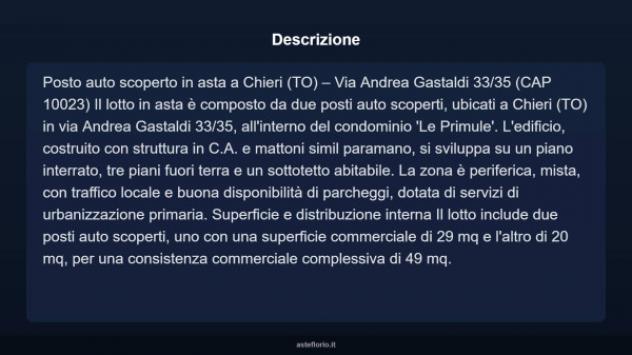 Immobile in asta di 49 m² in vendita a Chieri - Foto 6