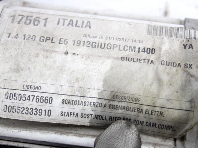 50547666 SCATOLA STERZO GUIDA ALFA ROMEO GIULIETTA 1.4 G 88KW 6M 5P (2018) RICAMBIO USATO - Foto 6