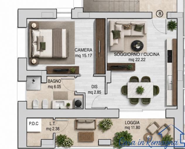 Bilocale in vendita a Rimini - Foto 7