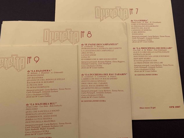 LP 33giri STORIA dell'OPERETTA dischi + book Lotto 1 - Foto 7