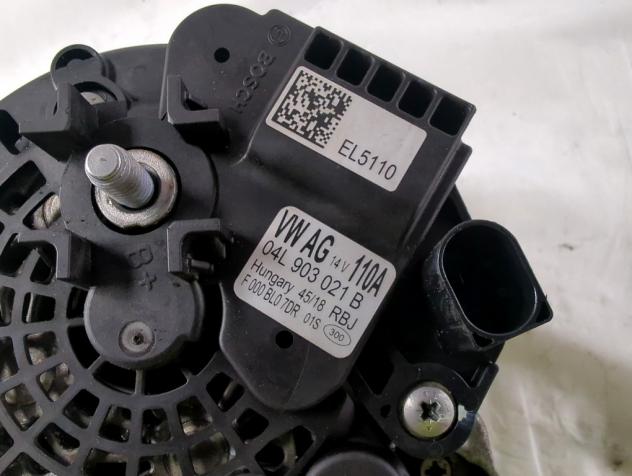 04L903021B ALTERNATORE SEAT IBIZA 1.6 D 59KW 5M 5P (2019) RICAMBIO USATO - Foto 5