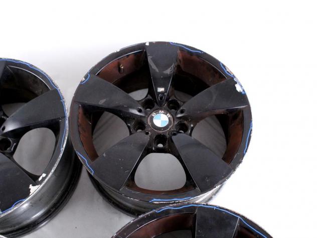 6762001 SET 4 CERCHI IN LEGA DA 17 POLLICI 5 FORI 7,5JX17EH2 ET 20 BMW SERIE 5 520D E61 SW RHD 2.0 D 120KW 6M 5P (2006) RICAMBIO USATO INTERASSE 5X120 - Foto 5