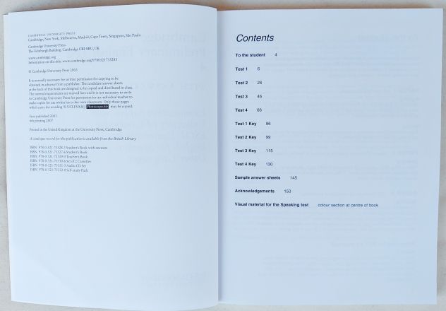 Preliminary English Test 4 + 2 Audio CD+risposte Ed.Cambridge University Press - Foto 2