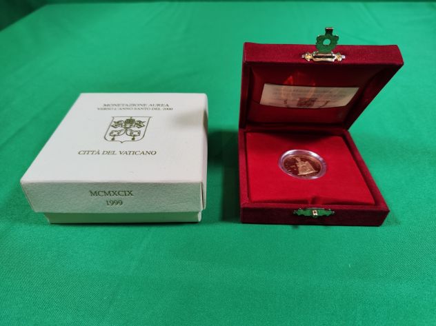 MONETE D`ORO CITTA' DEL VATICANO GIUBIELO GIOVANNI PAOLO II - Foto 4