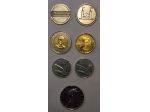 Lotto monete d'epoca Lire gettoni e valuta estera