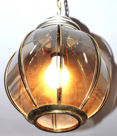 Lampadario  vintage le chandelier 8 vetri fumé piegati - Foto 9