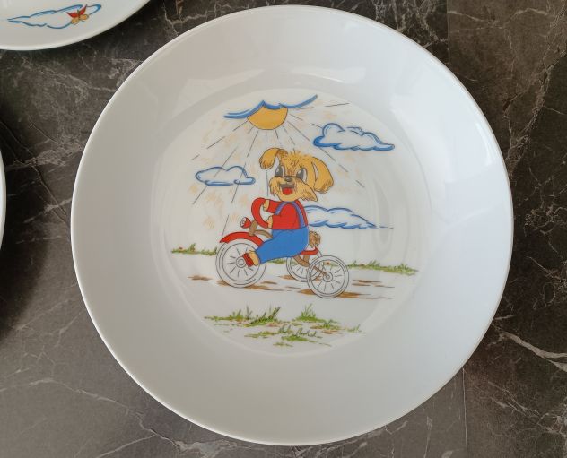 SERVIZIO COLAZIONE PAPPA BAMBINI PORCELLANA LEUCHTENBURG FEINES PORZELLAN AUS TH - Foto 3