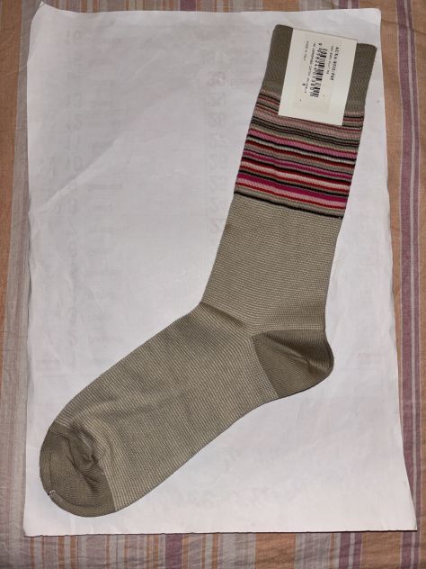 CALZE NUOVE CON CARTELLINO DA UOMO FIRMATE ORIGINALI PAUL SMITH,MADE IN ITALY - Foto 8