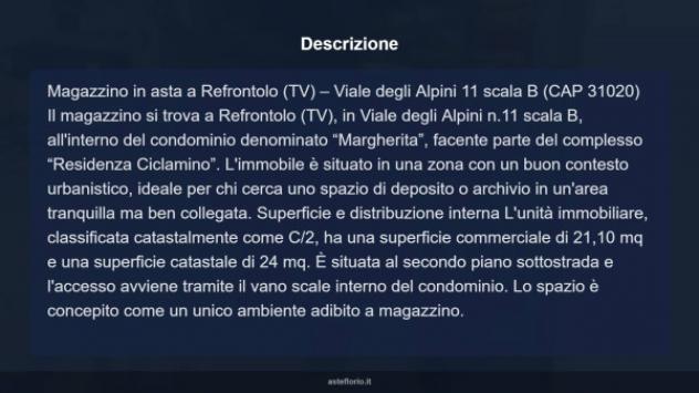 Immobile in asta di 24 m² in vendita a Refrontolo - Foto 4