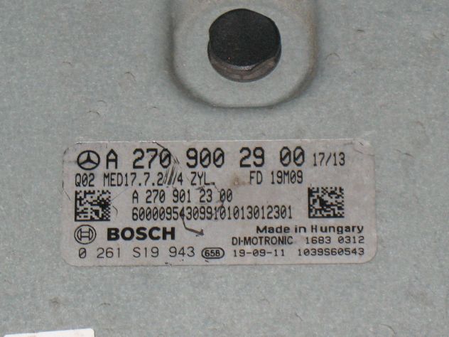 A2709002900 0261S19943 ECU CENTRALINA MERCEDES GLA MED17.7.2 A2709002900 - Foto 2