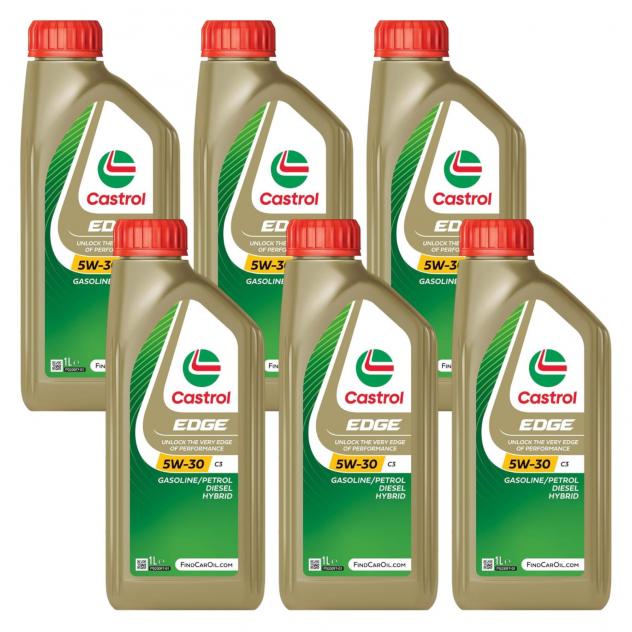 Kit Olio Motore Castrol Edge C3 5W30 6 Litri