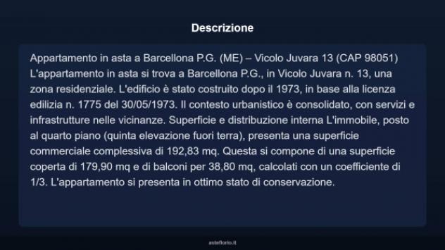 Immobile in asta di 192 m² in vendita a Barcellona Pozzo di Gotto - Foto 3