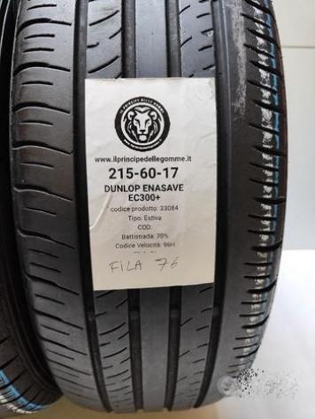 4 gomme 215 60 17 dunlop a33084 - Foto 2
