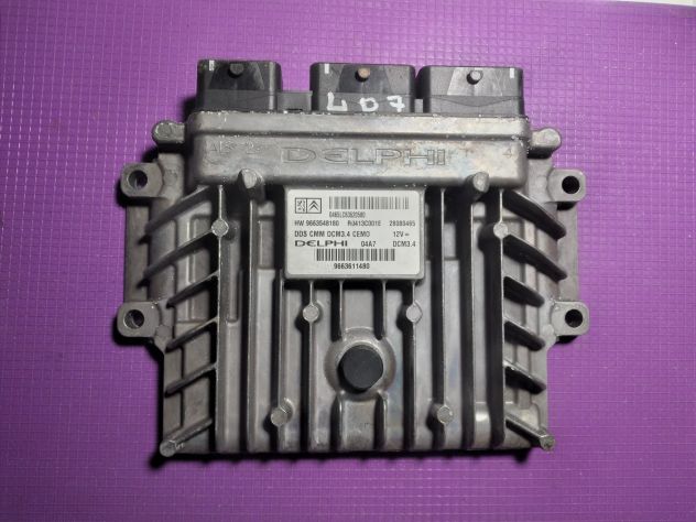 CENTRALINA MOTORE CITROEN PEUGEOT 2.0 HDI DELPHI R0413C001F, 28094573, HW 966354
