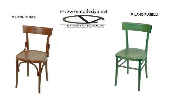 sedia Milano sedia in legno colorata - Foto 4
