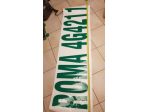 adesivo targa gigante per tetto camper come in foto o personalizzabile 45x170cm