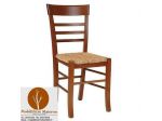 Sedia Bar Ristorante Pub impagliata color ciliegio cod 3199/P