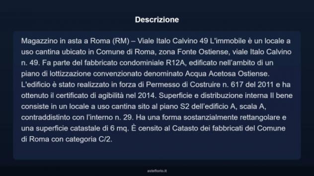 Immobile in asta di 6 m² in vendita a Roma - Foto 7
