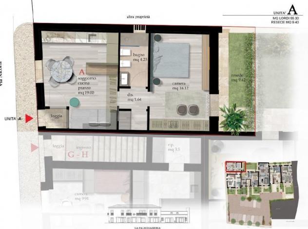 Appartamento in vendita a Cascina 50 mq Rif: 1228543
