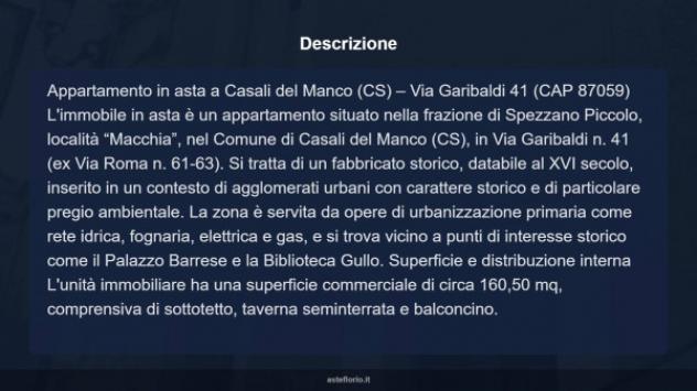 Immobile in asta di 160 m² in vendita a Casali del Manco - Foto 5