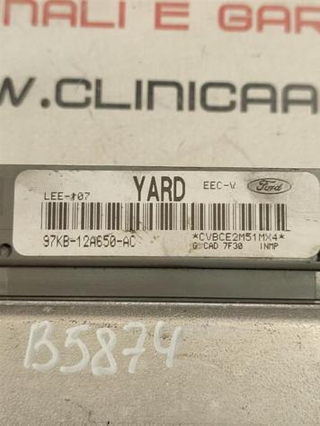 CENTRALINA MOTORE FORD Ka Serie (CCQ) 97KB-12A650-AC JJB benzina 1297 (9608) - Foto 4