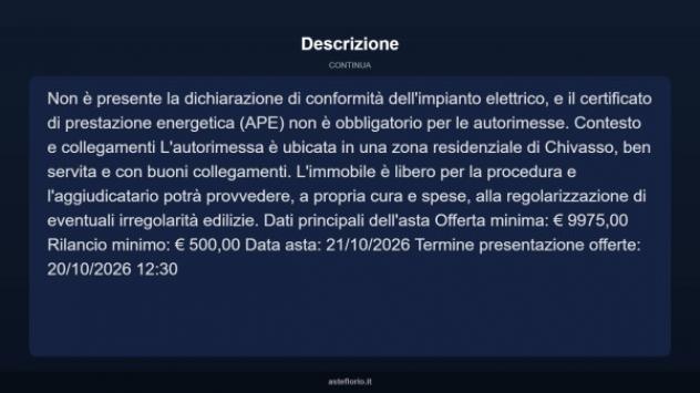 Immobile in asta di 28 m² in vendita a Chivasso - Foto 5
