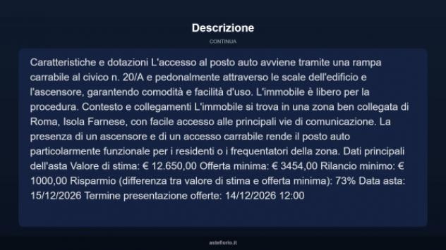 Immobile in asta di 13 m² in vendita a Roma - Foto 4