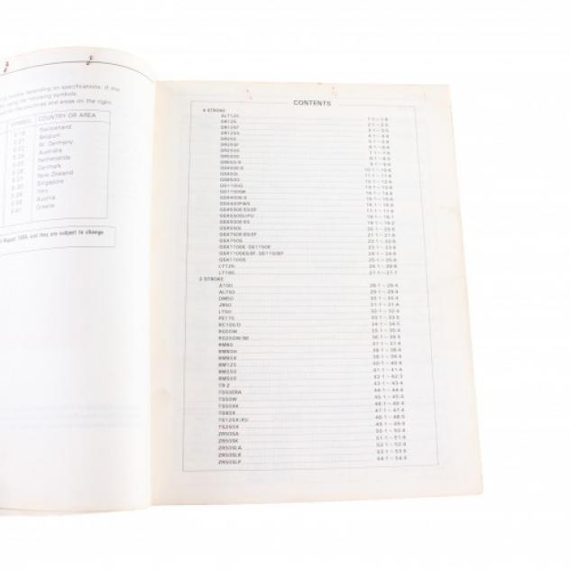 Dati di servizio moto Suzuki 2T e 4T del 1984 - Foto 3