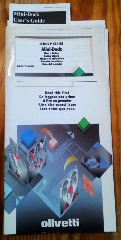 OLIVETTI ECHOS P75/P90 & P-SERIES MINI-DOCK GUIDE UTENTE VINTAGE ANNI 90 - Foto 2
