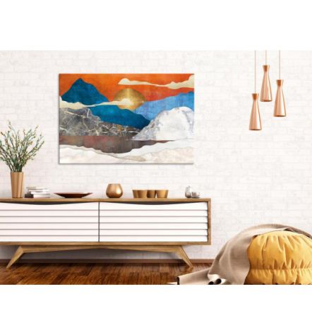 Quadro Montagne Naif 90x60 E 120x80 ARREDALACASA - Foto 2