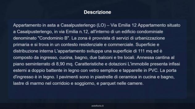 Immobile in asta di 111 m², box auto in vendita a Casalpusterlengo - Foto 12