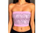 TOP DOPPIATO IN RETINA CON PAILLETTES ***NUOVO***