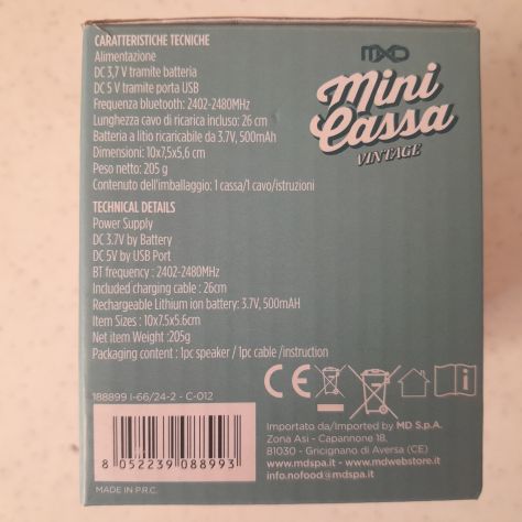 Cassa amplificata regolabile Bluetooth lettore sim card. Nuova - Foto 6