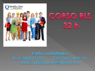 Corso RLS (SICUREZZA  NEI LUOGHI DI LAVORO) – IN TUTTA ITALIA