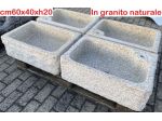 Lavello lavandino per cucina in pietra granito diorite 60cm