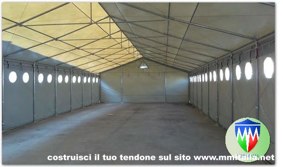 TENDONI AGRICOLI, STALLE MOBILI 8 X 18 X 3,96 MT. MM ITALIA - Foto 9