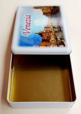 Scatola di Latta Venezia Canal Grande Pasticceria Veneta anni '80 perfetta - Foto 3