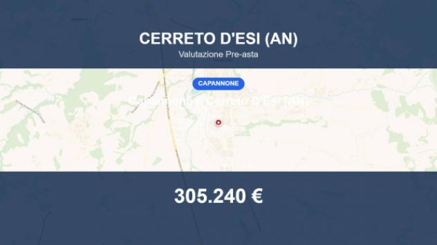 Immobile in asta di 3064 m² in vendita a Cerreto d'Esi