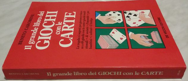 Il grande libro dei giochi con le carte di Benito Carobene Ed.De Vecchi, 1994 - Foto 3