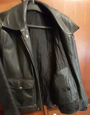 Giubbotto di pelle vintage tg xl usato poco - Foto 6